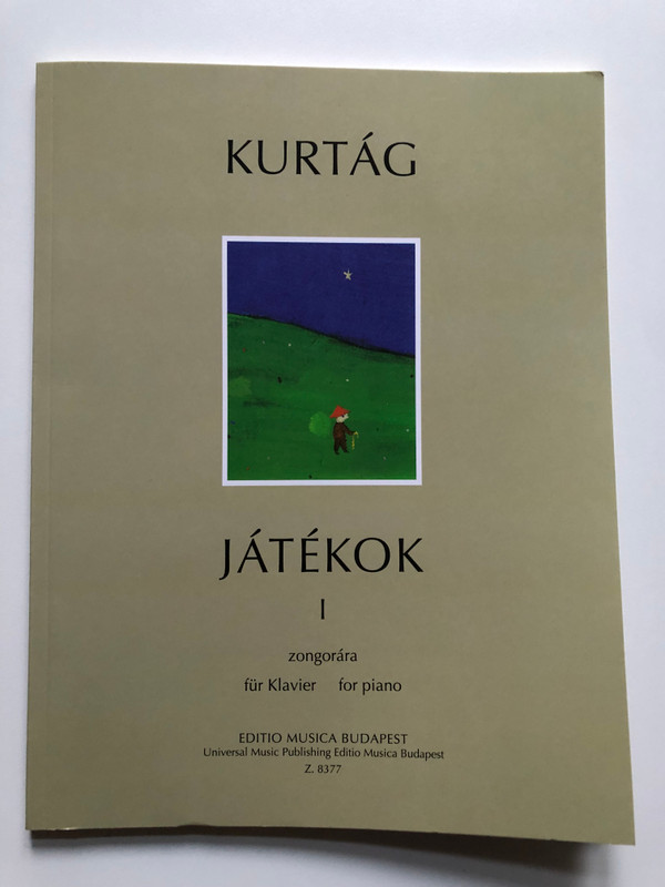 Kurtág: Games (Játékok) - Volume 1 / German Edition / Paperback / EDITIO MUSICA BUDAPEST 2000 (9790080083772)
