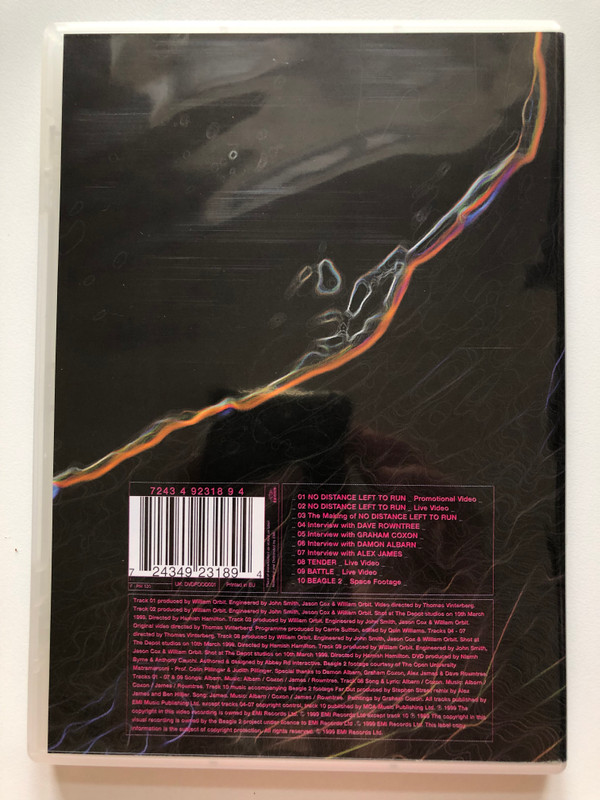 BLUR no distance left to run  THE MAKING OF  DVD Video (724349231894)