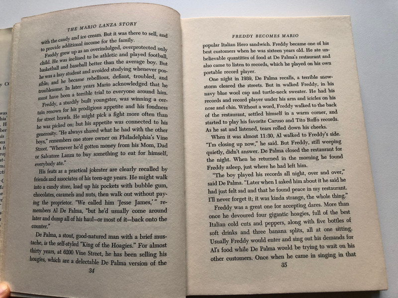 THE Mario Lanza STORY  CONSTANTINE CALLINICOS with RAY ROBINSON  Coward-McCann  Illustrated Hardcover (9781958425466)