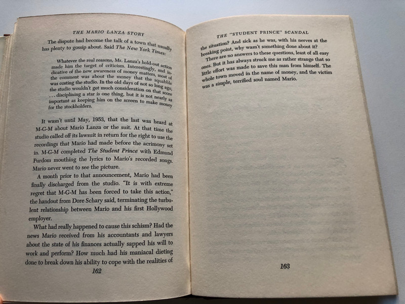 THE Mario Lanza STORY  CONSTANTINE CALLINICOS with RAY ROBINSON  Coward-McCann  Illustrated Hardcover (9781958425466)