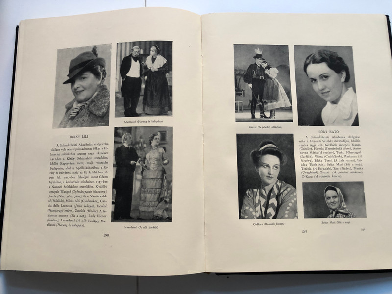A SZÁZÉVES NEMZETI SZINHÁZ  AZ 193738-AS CENTENÁRIS ÉV EMLÉK ALBUMA  BUDAPEST 1938  Leather Bound