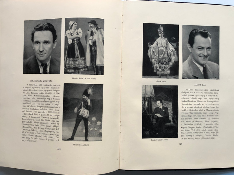 A SZÁZÉVES NEMZETI SZINHÁZ  AZ 193738-AS CENTENÁRIS ÉV EMLÉK ALBUMA  BUDAPEST 1938  Leather Bound