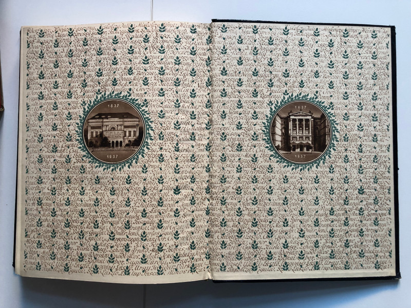 A SZÁZÉVES NEMZETI SZINHÁZ  AZ 193738-AS CENTENÁRIS ÉV EMLÉK ALBUMA  BUDAPEST 1938  Leather Bound