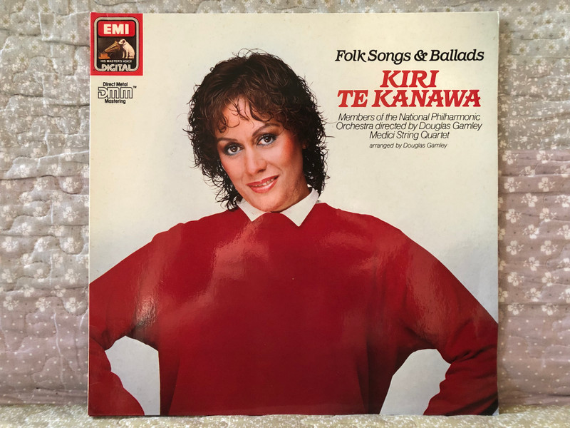 Kiri Te Kanawa: Folk Songs & Ballads - Members of the National Philharmonic Orchestra directed by Douglas Gamley, Medici String Quartet. Arranged By Douglas Gamley / EMI LP Stereo 1984 / 1C 067 27 0040 1