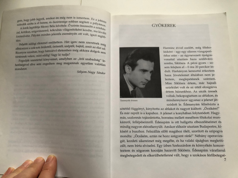 GYÖKEREK, ÁGAK, LEVELEK  Sólyom-Nagy Sándor vallomása pályájáról, életéről  HOLNAP KIADÓ, BUDAPEST  Paperback (9789633462645) 