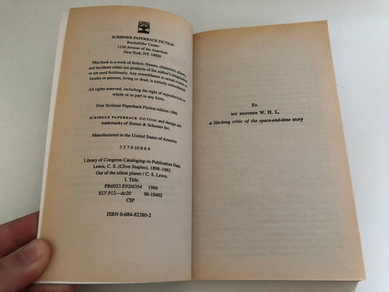 Out of the Silent Planet (Space Trilogy, Book 1) / SCRIBNER PAPERBACK FICTION Rockefeller Center / First Scribner Paperback Fiction edition 1996