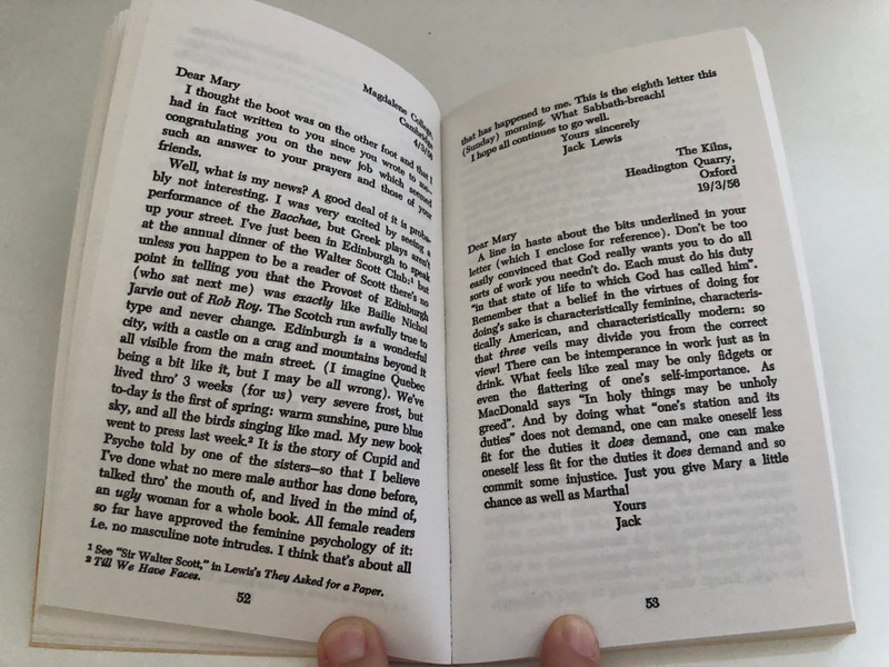 Letters to an American Lady by C. S. Lewis / Published by Pyramid Publications for Wm. B. Eerdmans Publishing Co. / This edition published September, 1971 / Reprinted 1998
