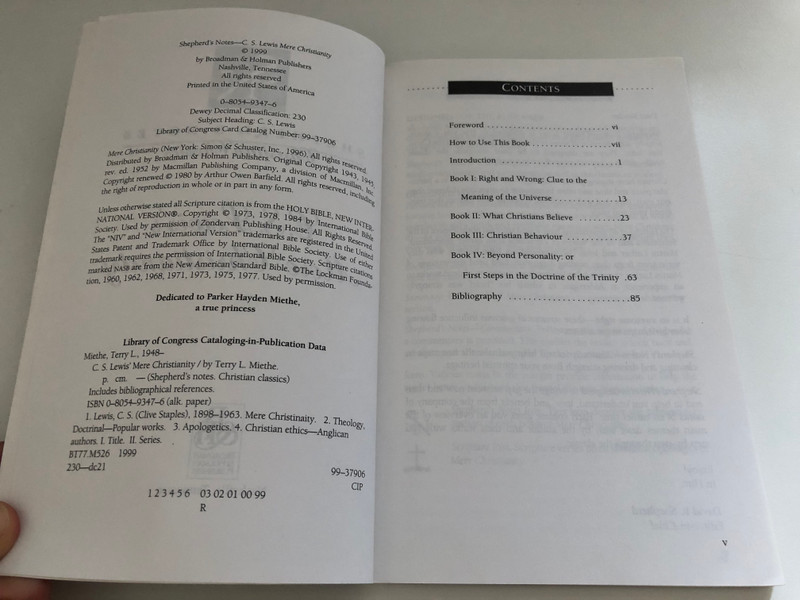 C.S. Lewis's Mere Christianity: The Most Concise and Accurate Way to Grasp the Essentials (Shepherd's Notes) / Step-by-step overview of some of enduring measures of the Christian faith / LEHERDS NOTES Christian Classics (0805493476) 
