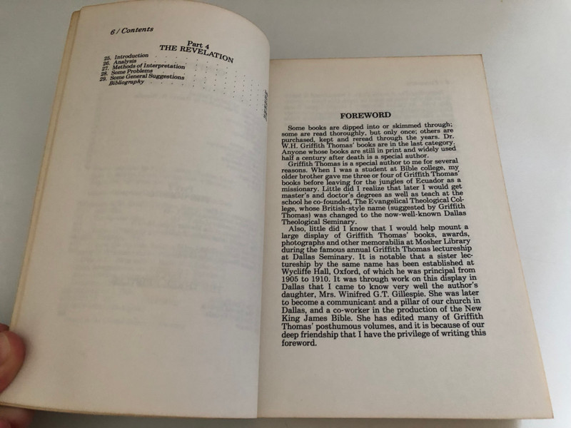 The Apostle John: Studies in His Life and Writings by W. H. Griffith Thomas / Foreword by Arthur L. Farstad / Introduction to the Author by Warren W. Wiersbe / Library of Congress Cataloging in Publication Data (0825438225)
