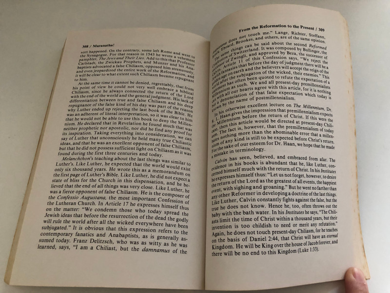 Maranatha: A Study of Unfulfilled Prophecy by Harry Bultema / Foreword by Daniel Bultema / Translated from the Dutch by Cornelius Lambregtse / Library of Congress Cataloging-in-Publication Data (0825422639)
