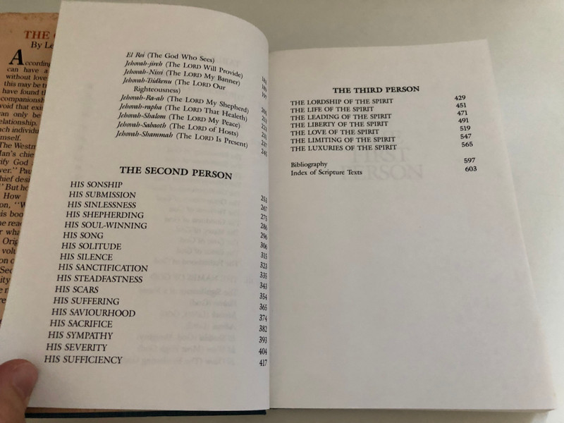The Godhead: Devotional studies on the Three Persons of the Trinity by Lehman Strauss / A publication of Loizeaux Brothers, Inc. / Printed in the United States of America / Includes bibliographical references and index (0872138240)