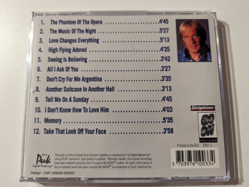 Richard Clayderman: Andrew Lloyd Webber Collection - Memory; Tell Me On Sunday; Love Changes Everything; Don't Cry For Me Argentina; I Don't Know How To Love Him / Go On Deluxe Audio CD 1995 / 3001-2