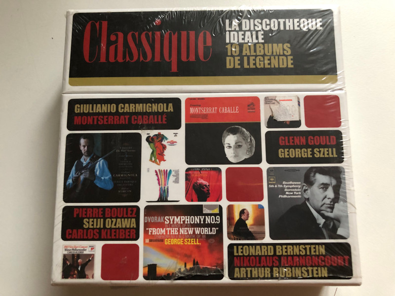 La Discotheque Ideale Classique: 10 Albums De Legende - Giulianio Carmignola; Montserrat Caballé; Glenn Gould; George Szell; Pierre Boulez; Seiji Ozawa; Carlos Kleiber; Leonard Bernstein / Sony Music 10x Audio CD, Box Set 2015 / 88875109602