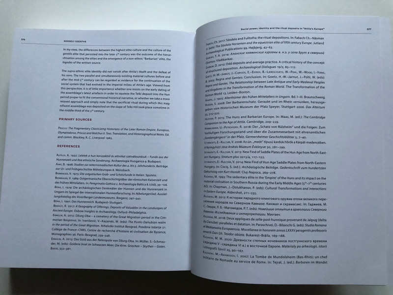 ATTILA'S EUROPE  STRUCTURAL TRANSFORMATION AND STRATEGIES OF SUCCESS IN THE EUROPEAN HUN PERIOD  Hungarian National Museum, 2021  Paperback (9786155978395)