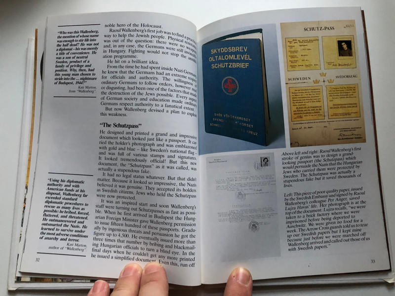 RAOUL WALLENBERG - The Swedish diplomat who saved 100,000 Jews from the Nazi holocaust  Michael Nicholson & David Winner  EXLEY Publications  Hardcover (9781850151098)