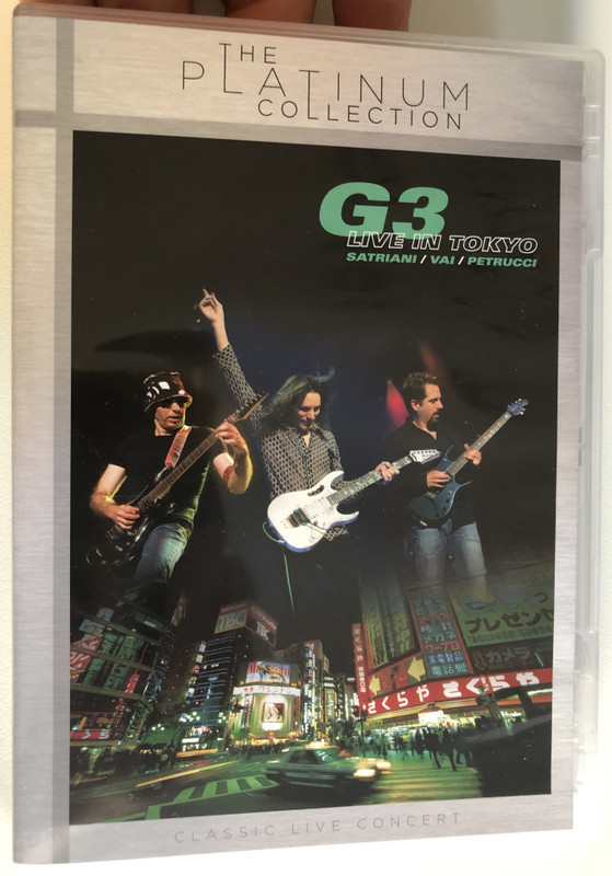 G3 - LIVE IN TOKYO  JOE SATRIANI, STEVE VAI, JOHN PETRUCCI  The Platinum Collection  Sony Music  DVD Video 2012 (887654196798)