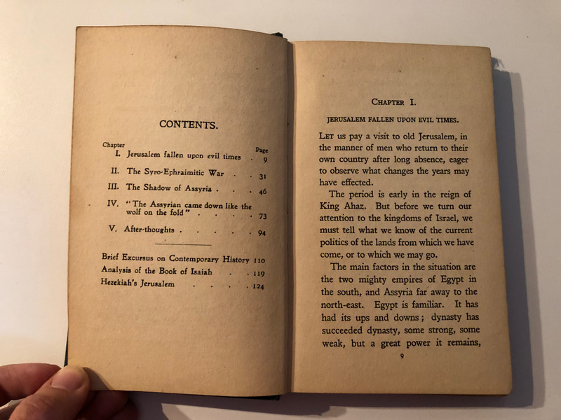 IN THE DAYS OF THE PROPHET ISAIAH BY A. RENDLE SHORT  The Historic Faith in the Light of To-day By B. COLGRAVE, M.A. and A. RENDLE SHORT, M.D.
