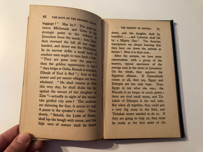 IN THE DAYS OF THE PROPHET ISAIAH BY A. RENDLE SHORT  The Historic Faith in the Light of To-day By B. COLGRAVE, M.A. and A. RENDLE SHORT, M.D.