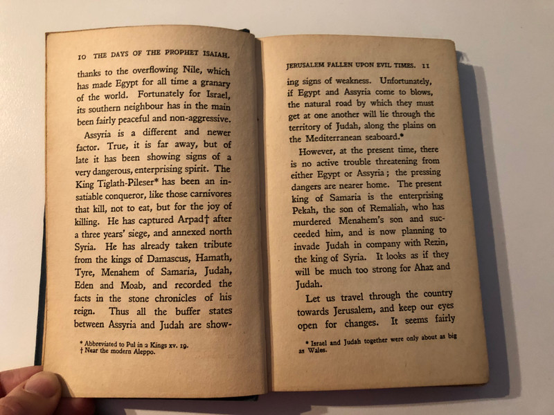 IN THE DAYS OF THE PROPHET ISAIAH BY A. RENDLE SHORT  The Historic Faith in the Light of To-day By B. COLGRAVE, M.A. and A. RENDLE SHORT, M.D.
