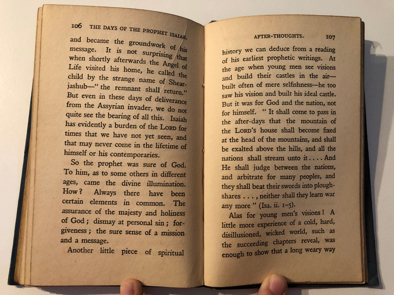 IN THE DAYS OF THE PROPHET ISAIAH BY A. RENDLE SHORT  The Historic Faith in the Light of To-day By B. COLGRAVE, M.A. and A. RENDLE SHORT, M.D.