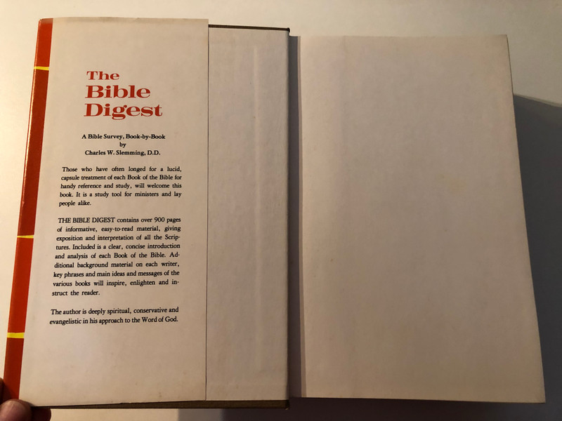 The Bible Digest / A Bible Survey, Book-by-Book by Charles W. Slemming, D.D. / A book-by-book survey of the whole Bible / Complete in One Volume (0825437067)