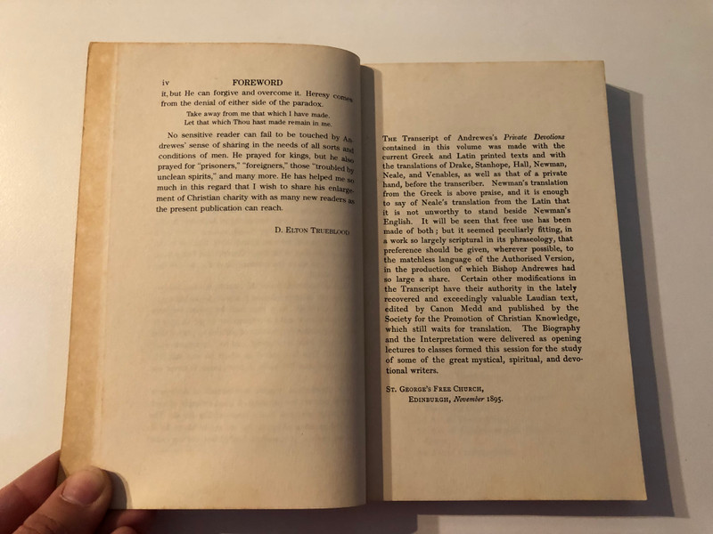 Lancelot Andrewes and His Private Devotions / Alexander Whyte - translator / Reprinted 1981 by Baker Book House Company from the Second Edition (1895) published by Oliphant, Anderson, and Ferrier (0801001765)