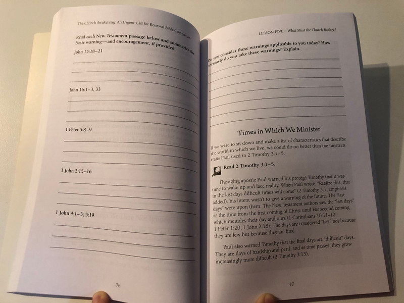The Church Awakening: An Urgent Call for Renewal by Charles R. Swindoll / An Urgent Call for Renewal Bible Companion is intended to do-to be a wake-up call for Christ's church / Get ready to become a vital part of what Christ intends His church to be (9781579729042) 