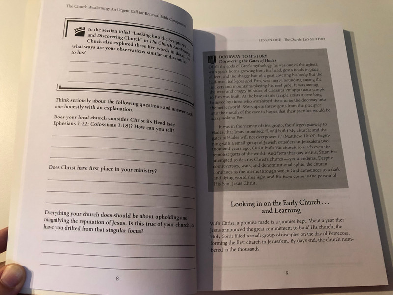 The Church Awakening: An Urgent Call for Renewal by Charles R. Swindoll / An Urgent Call for Renewal Bible Companion is intended to do-to be a wake-up call for Christ's church / Get ready to become a vital part of what Christ intends His church to be (9781579729042) 