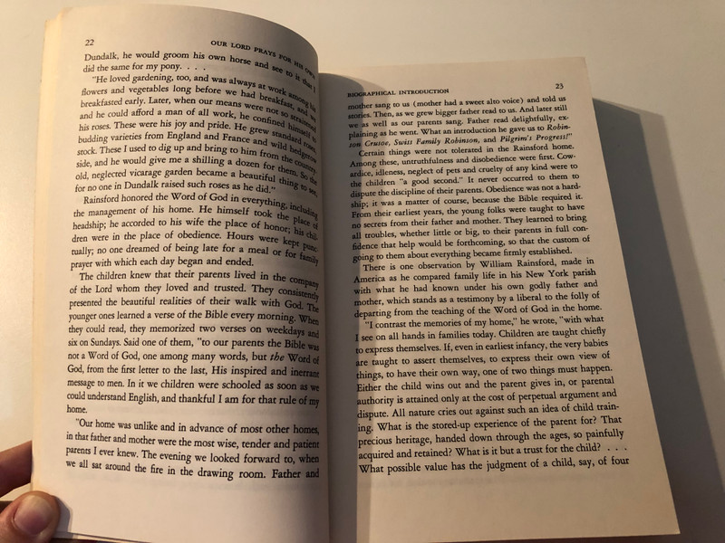 Our Lord Prays for His Own: Thoughts on John 17 / Introduction by S. Maxwell Coder / Moody Press edition / Reprint. Originally published: Chicago: Moody Press, 1950 (0825436176)