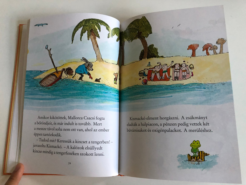 JANOSCH - KINGSVADÁSZAT  Kistigris és Kismackó 2.  Történet arról, hogyan indult Kistigris és Kismackó a nagy kincs vadászatára  MÓRA FERENC IFJÚSÁGI KÖNYVKIADÓ ZRT 2012  Paperback (9789631192971)