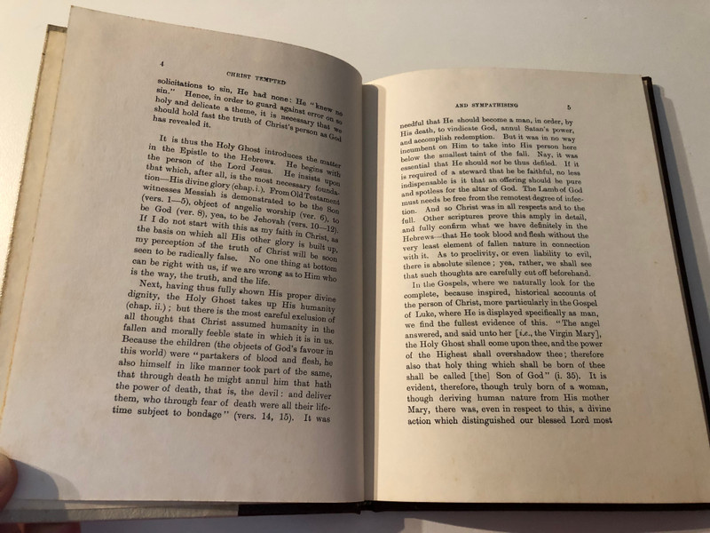 CHRIST TEMPTED AND SYMPATHIZING by W. KELLY  BELIEVERS BOOKSHELF  A NEW EDITION, REVISED, 1906