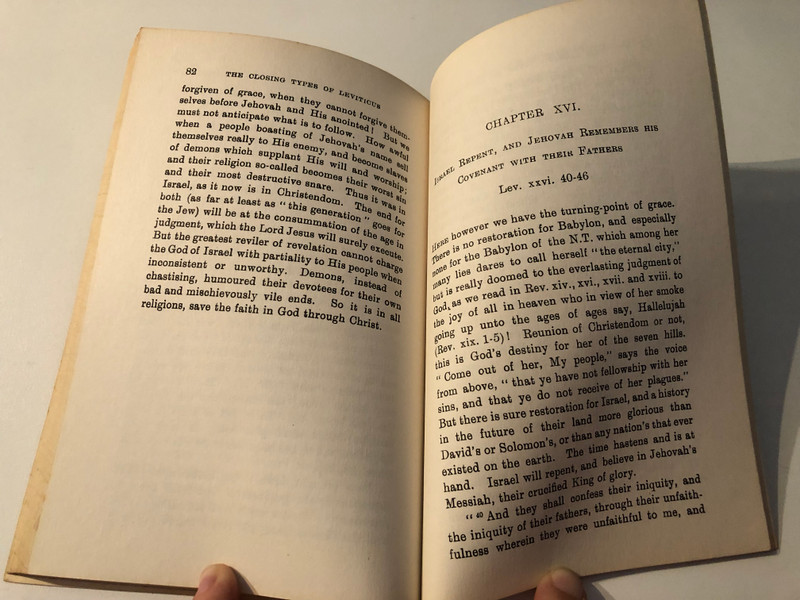 The Closing Types Of Leviticus Exposition Of Leviticus 24-27 by William Kelly  A delightfully unique, deep study on book of Leviticus 24-27  Excellent for mature Bible students  BIBLE TRUTH PUBLISHERS