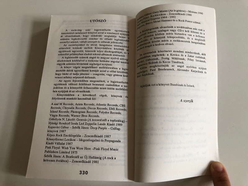 Rocklegendák  László Gábor Kovács and Zakar Zoltán  Hungarian Edition  Oskar Kiadó 1992  Paperback (9789638122032)