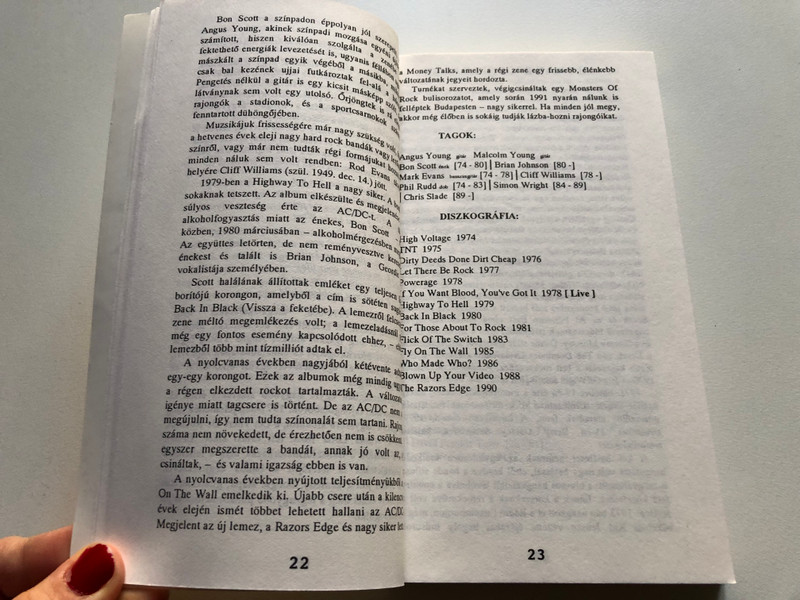 Rocklegendák / László Gábor Kovács and Zakar Zoltán / Hungarian Edition / Oskar Kiadó 1992 / Paperback (9789638122032)