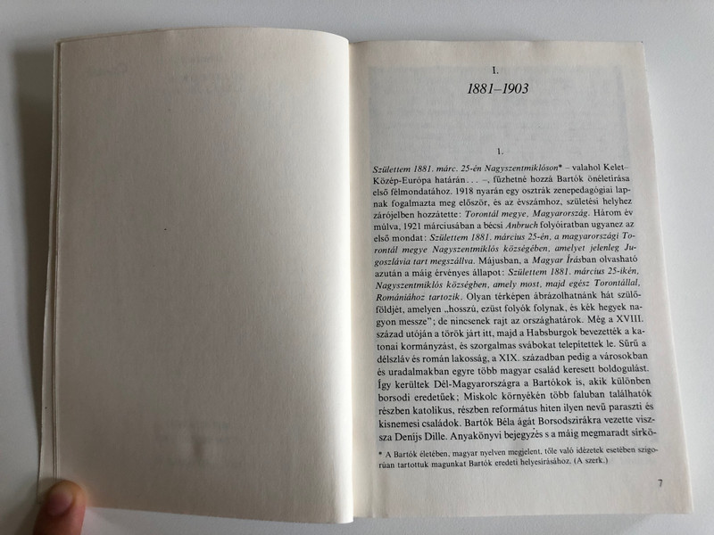 Bartók Béla - SZEMTŐL SZEMBEN  Tallián Tibor  Gondolat Kiadó, Budapest 1981  Paperback (963280967X)