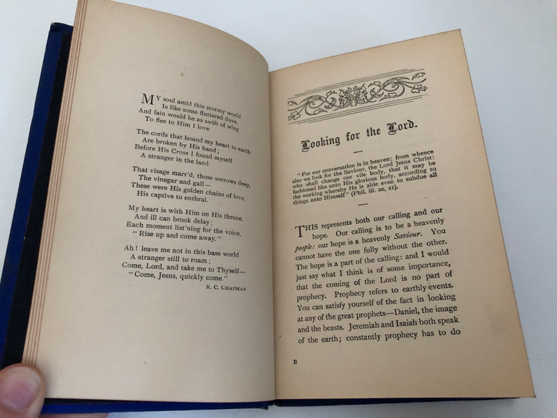 FROM GLORY TO GLORY SELECT ADDRESSES ON THE CALLING, HOPE. AND MANIFESTATION OF THE ELECT OF GOD  Telith Entroduction by J. R. Caldwell  Contains Biblical Articles (doctrinal and practical), Questions and Answers, Correspondence
