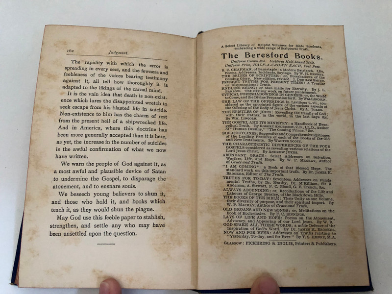 Foundations of the Faith Once for All Delivered to the Saints by JOHN R. CALDWELL  Contains Bible Papers by Accredited Writers, Expositions, Suggestive Articles, Practical Papers, Correspondence, Questions and Answers

