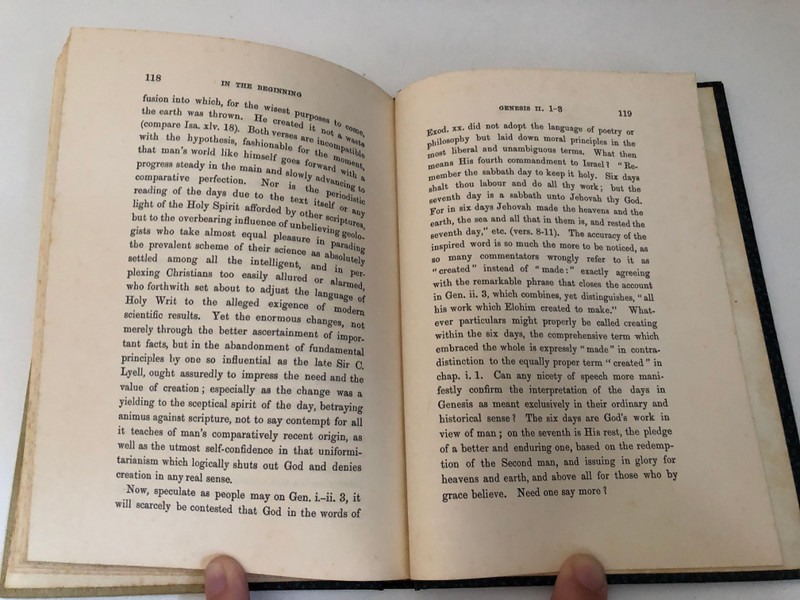 IN THE BEGINNING, AND THE ADAMIC EARTH AN EXPOSITION OF GENESIS I.-II. by W. KELLY  PRINTED IN THE UNITED STATES OF AMERICA