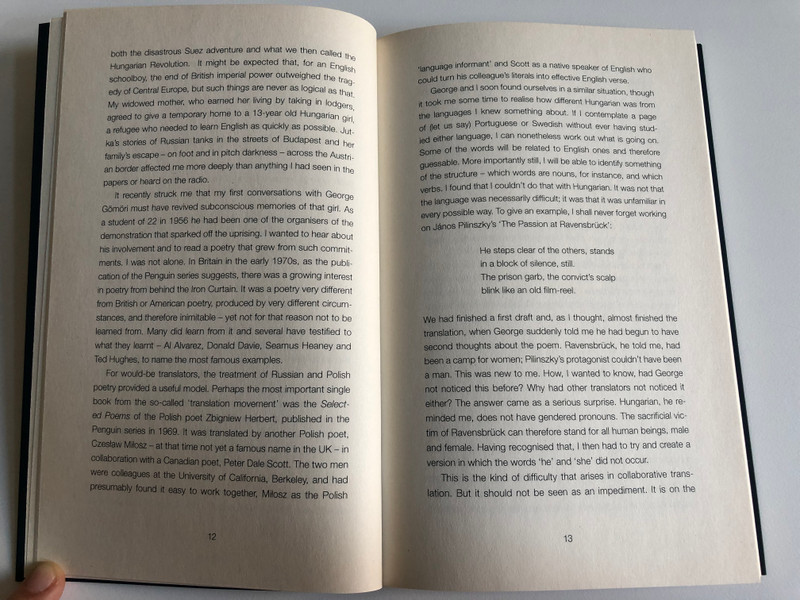 Steep Path Poems Translated from the Hungarian  Clive Wilmer and George Gömöri  MODERN HUNGARIAN POETRY  Corvina Kiadó, 2018  Paperback (9789631365580)