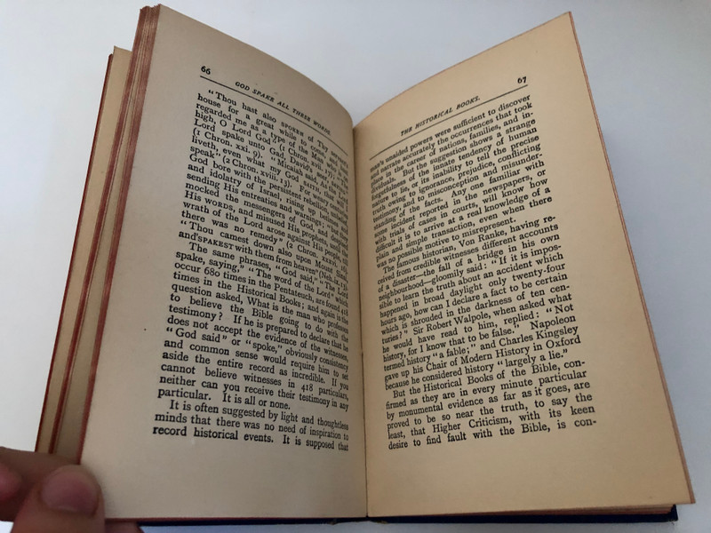 GOD SPAKE ALL THESE WORDS BY DR. JAMES H. BROOKES  A Select Library of Helpful Volumes for Bible Students, embracing a wide range of Scriptural Truth  THE  UPERNATURAL ORIGIN AND INERRANT INSPIRATION OF GOD'S HOLY WORD
