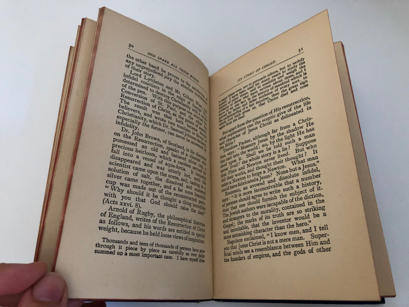 GOD SPAKE ALL THESE WORDS BY DR. JAMES H. BROOKES  A Select Library of Helpful Volumes for Bible Students, embracing a wide range of Scriptural Truth  THE  UPERNATURAL ORIGIN AND INERRANT INSPIRATION OF GOD'S HOLY WORD
