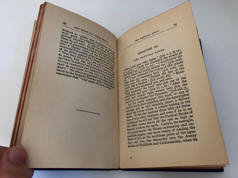 GOD SPAKE ALL THESE WORDS BY DR. JAMES H. BROOKES  A Select Library of Helpful Volumes for Bible Students, embracing a wide range of Scriptural Truth  THE  UPERNATURAL ORIGIN AND INERRANT INSPIRATION OF GOD'S HOLY WORD
