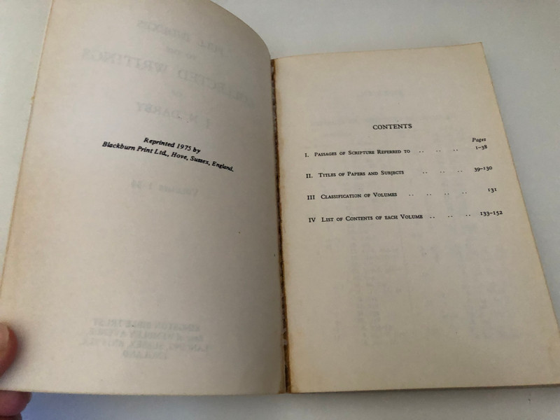 FULL INDEXES TO THE COLLECTED WRITINGS OF J.N. DARBY Volumes 1-34  KINGSTON BIBLE TRUST Rear of WEMBLEY AVENUE, LANCING, SUSSEX, ENGLAND
