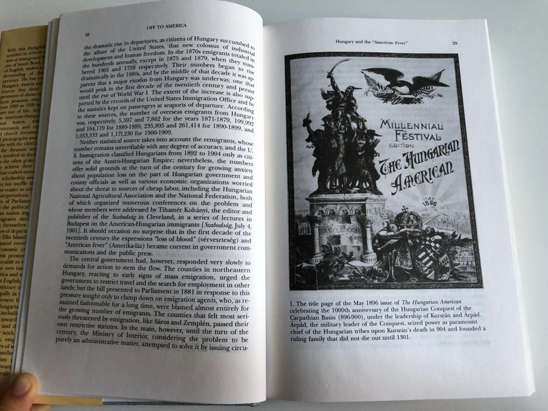 The HAZARDOUS QUEST Hungarian immigrants in the United States 1895-1920  A DOCUMENTARY  Edited and translated by ALBERT TEZLA  CORVINA Books 1993  Hardcover (97896313346437)