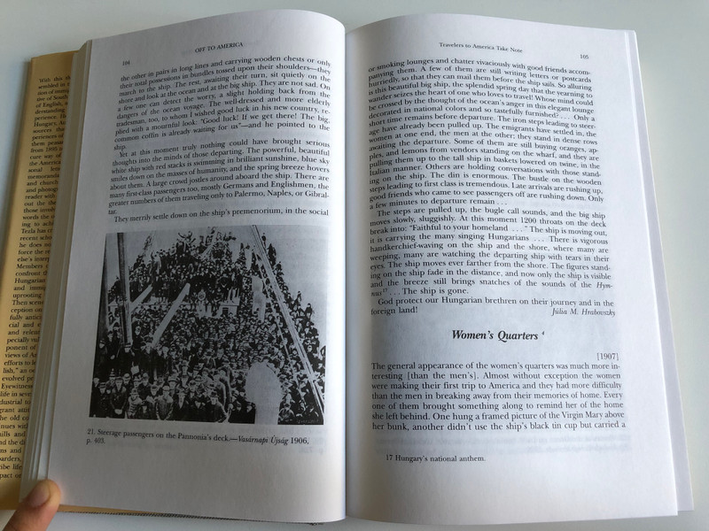 The HAZARDOUS QUEST Hungarian immigrants in the United States 1895-1920  A DOCUMENTARY  Edited and translated by ALBERT TEZLA  CORVINA Books 1993  Hardcover (97896313346437)