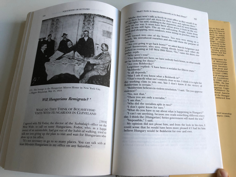 The HAZARDOUS QUEST Hungarian immigrants in the United States 1895-1920  A DOCUMENTARY  Edited and translated by ALBERT TEZLA  CORVINA Books 1993  Hardcover (97896313346437)