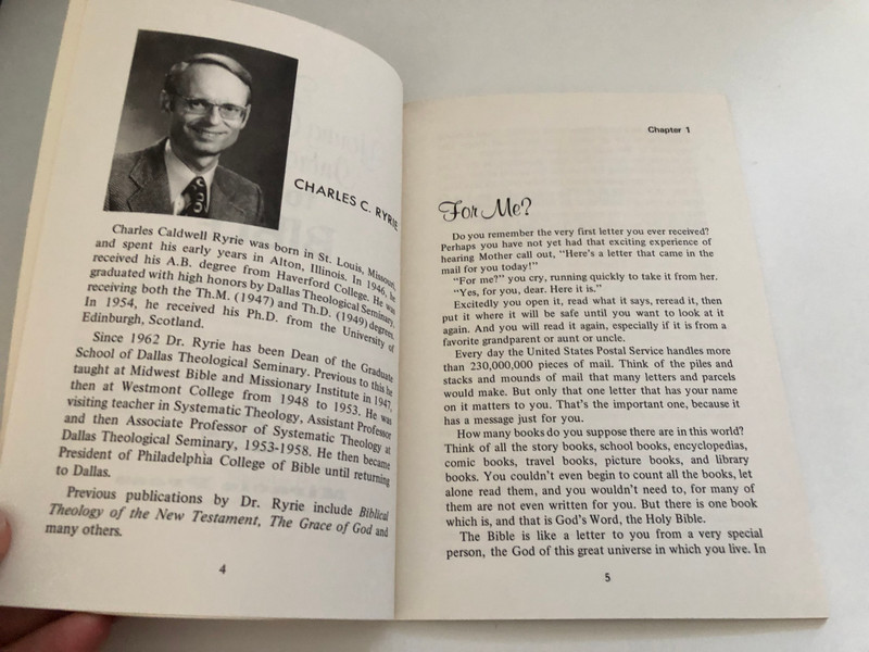 The Young Christian’s Introduction to the Bible by Charles Caldwell Ryrie  Learning to Treasure God’s Word  Publisher ‎ Miracle Press