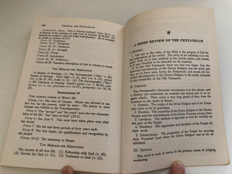 The Pentateuch A Chapter-by-Chapter Study (W.H. Griffith Thomas Memorial Library) by W. H. Griffith Thomas  Warren W. Wiersbe (Introduction), R. K. Harrison (Foreword)  Publisher KREGEL PUBLICATIONS Grand Rapids, Michigan