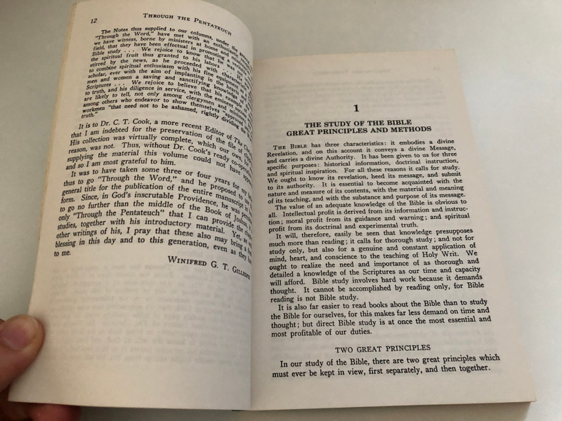 The Pentateuch A Chapter-by-Chapter Study (W.H. Griffith Thomas Memorial Library) by W. H. Griffith Thomas  Warren W. Wiersbe (Introduction), R. K. Harrison (Foreword)  Publisher KREGEL PUBLICATIONS Grand Rapids, Michigan