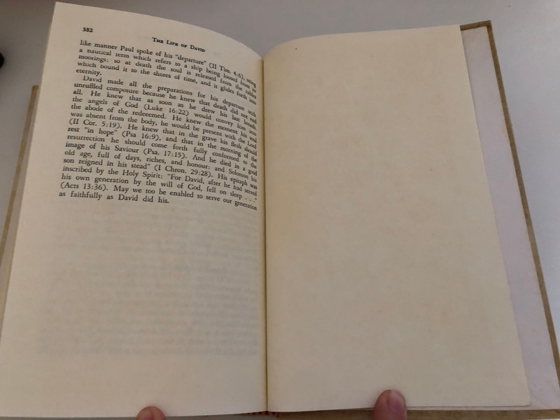 The Life of David (Two Volumes in One) by Arthur Pink / Biblical Studies / Publisher: BAKER BOOK HOUSE Grand Rapids, Michigan / PHOTOLITHOPRINTED BY CUSHING MALLOY, INC. ANN ARBOR, MICHIGAN, UNITED STATES OF AMERICA (0801070619)